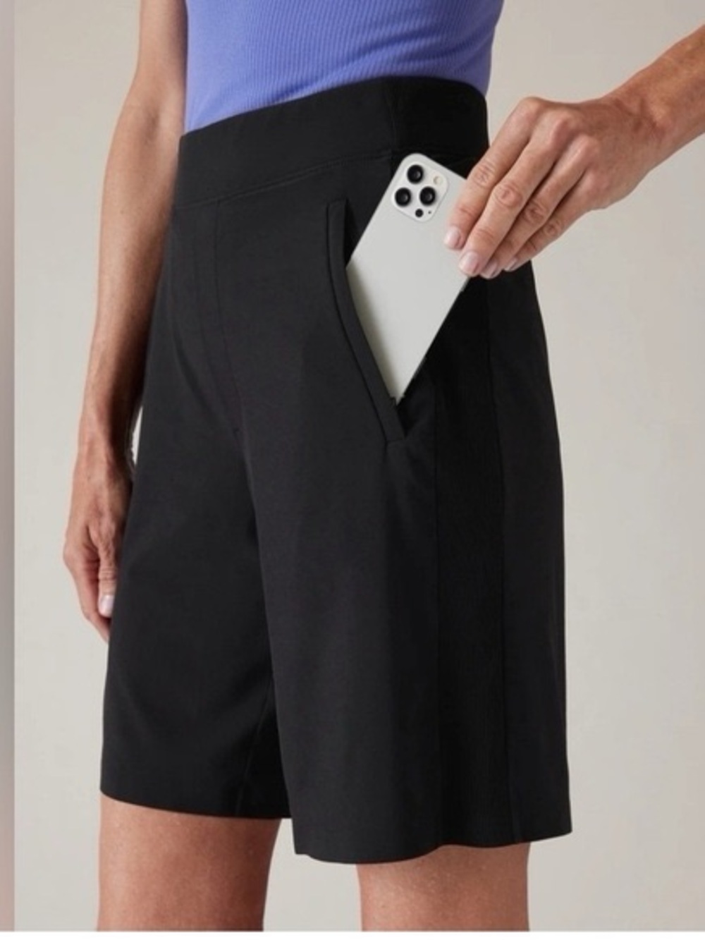 Athleta Black Brooklyn Bermuda Shorts 4